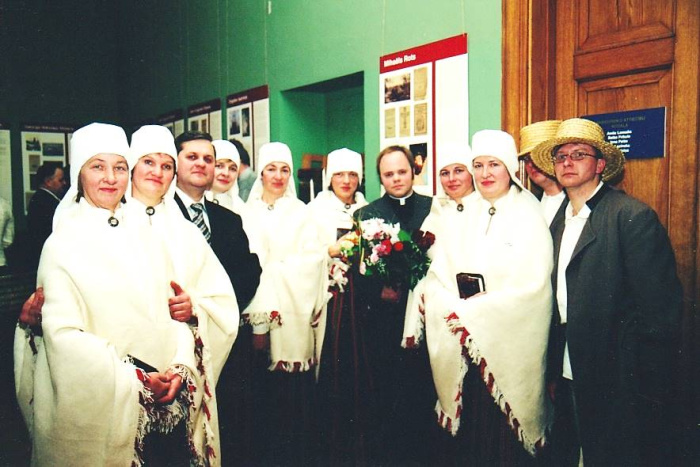 Izstuodis “Hilzenu un Buiņicku devums Latgales kultūrvēsturē” atkluošonā LNB, Reigā. 2006.goda 6.februars.